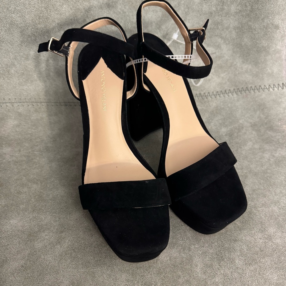 NWT Antonio Melani Seena Suede Platform Dress Sandals Sz 8 (no original box) - Picture 10 of 14